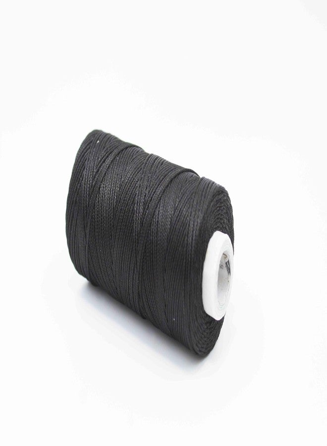 Artify | Nylon PP Braided/Knitted (1mm, 50m) Macramé Cord for Beading for Making Jewelry, Bracelet & Craft - Black - Image 2